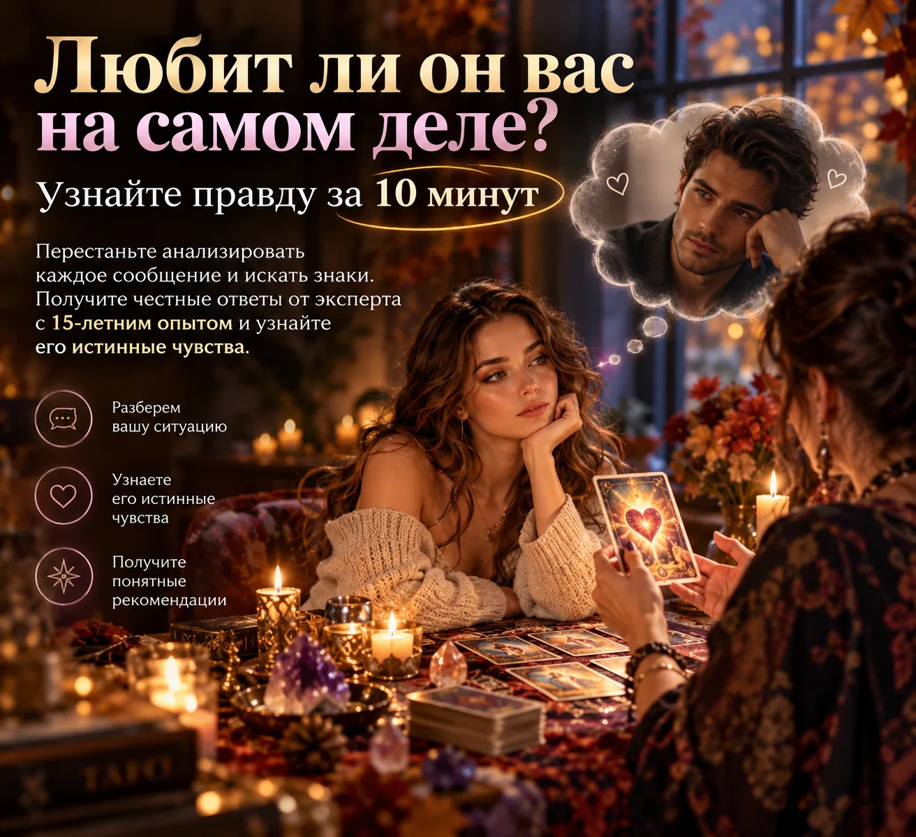 Любит ли он вас на самом деле? Узнайте правду за 10 минут