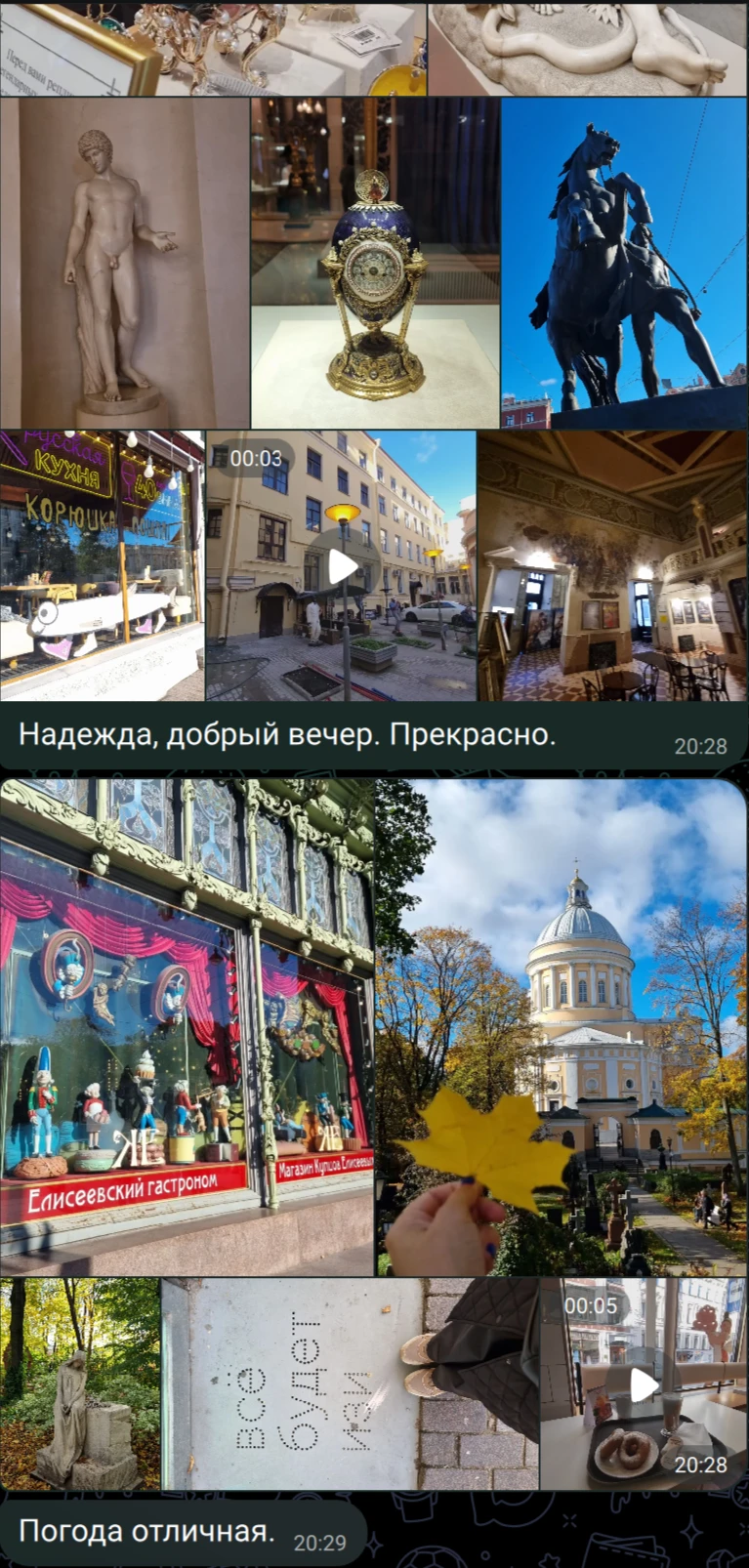 Питерский вайб от моей туристки 🍁