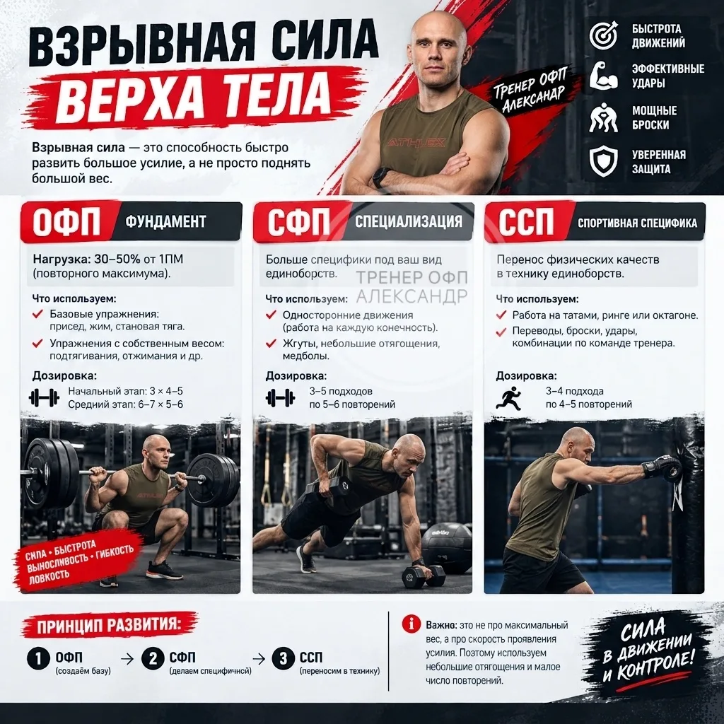 Основные тезисы Ю. В. Верхошанского о взрывной силе: