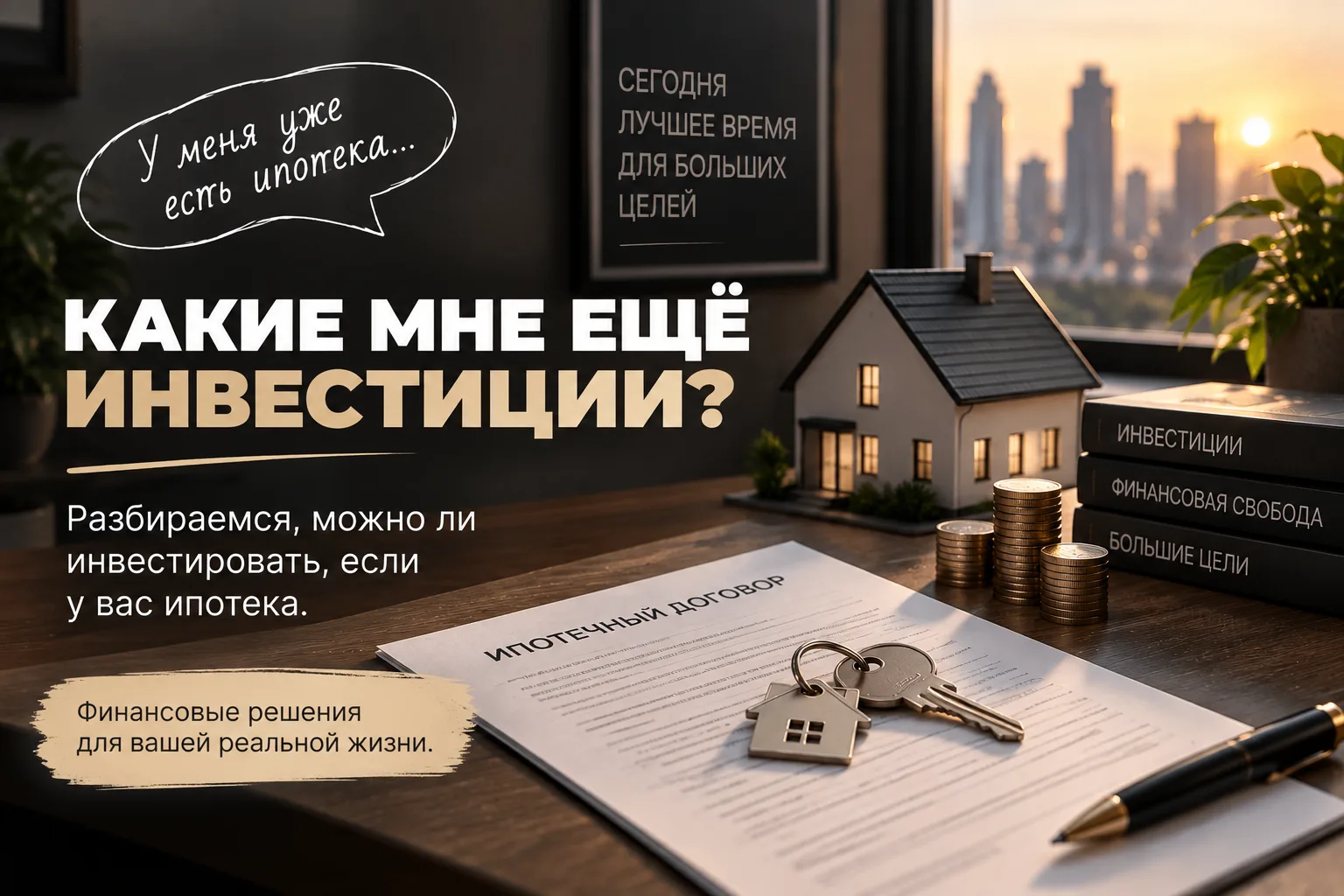 💸 «У меня уже есть ипотека. Какие мне ещё инвестиции?»