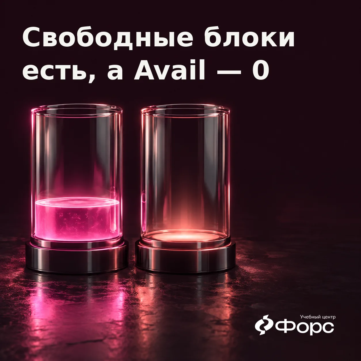 Свободные блоки есть, а сервису писать некуда