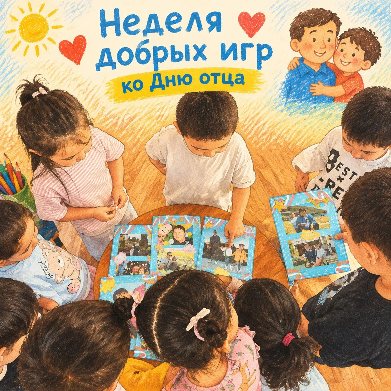 По традиции «Неделя добрых игр» началась с душевной беседы в старшей группе №9.