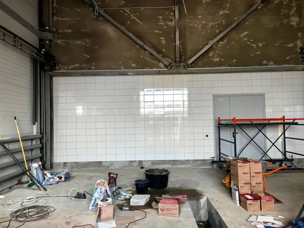 🏗️ В Тешевичах продолжается работа на площадке «Дома социального обслуживания».