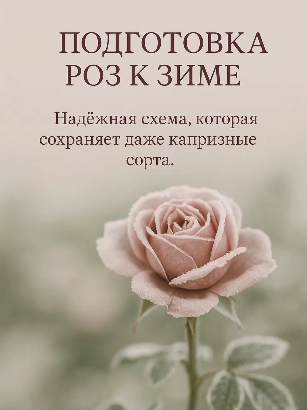 Как я сохраняю розы зимой даже при –40°C ❄️