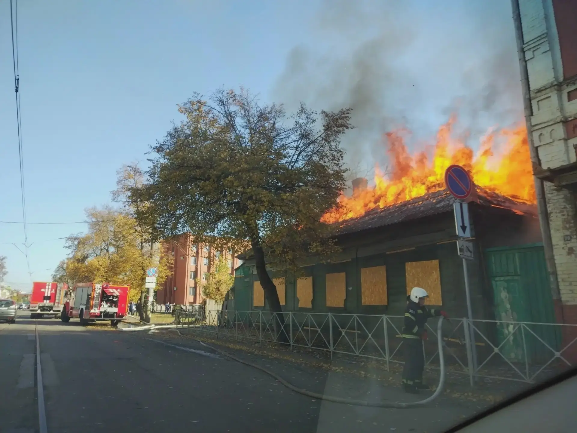 Пожар в доме на Карачевской