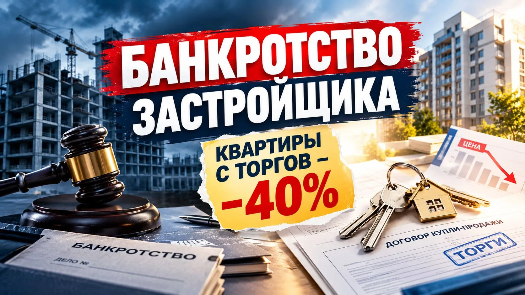 🔥 Волна банкротств застройщиков: как это касается вас и где искать выгоду