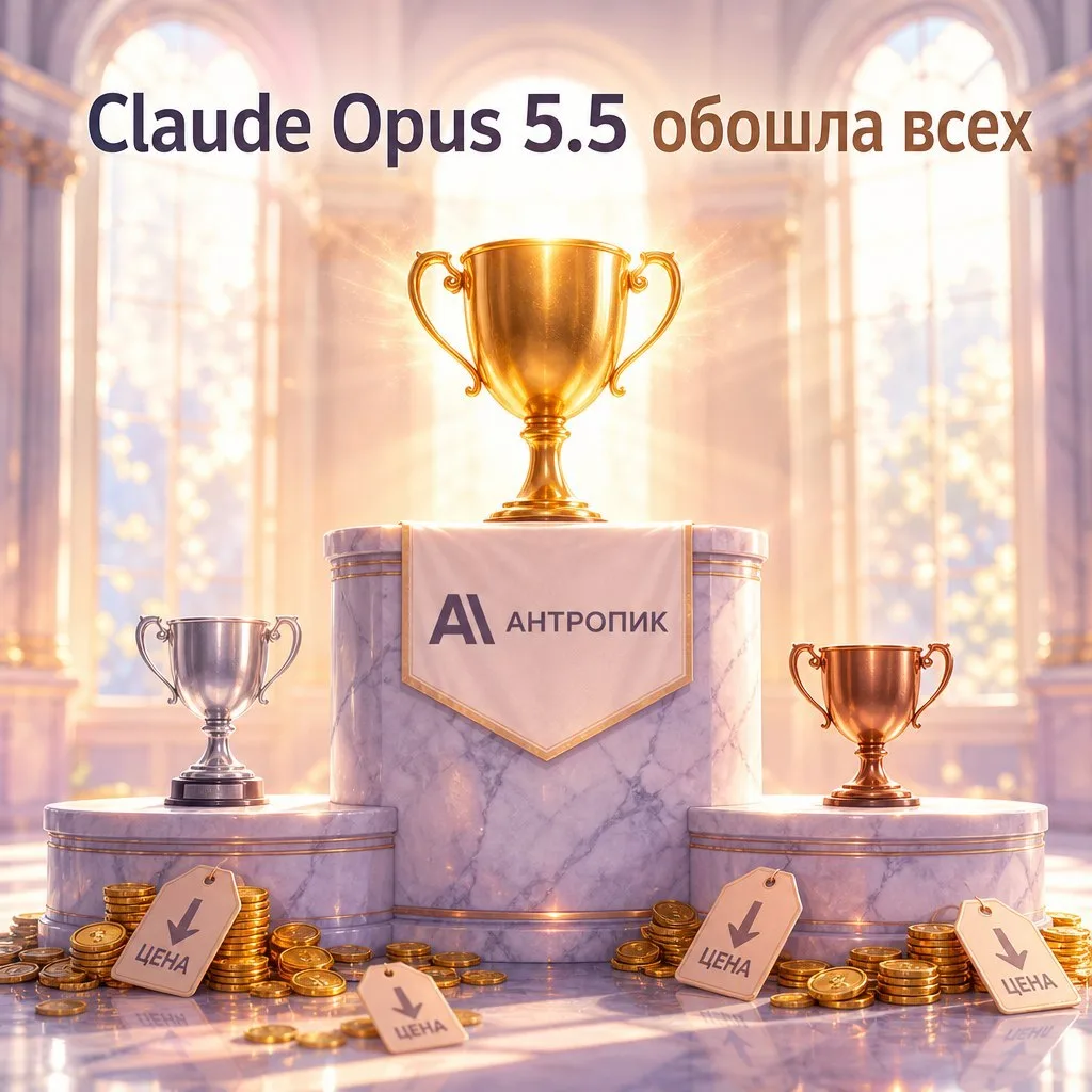 Anthropic выкатила Claude Opus 5.5, и по тестам новая модель обходит и Fable 5.1, и GPT...