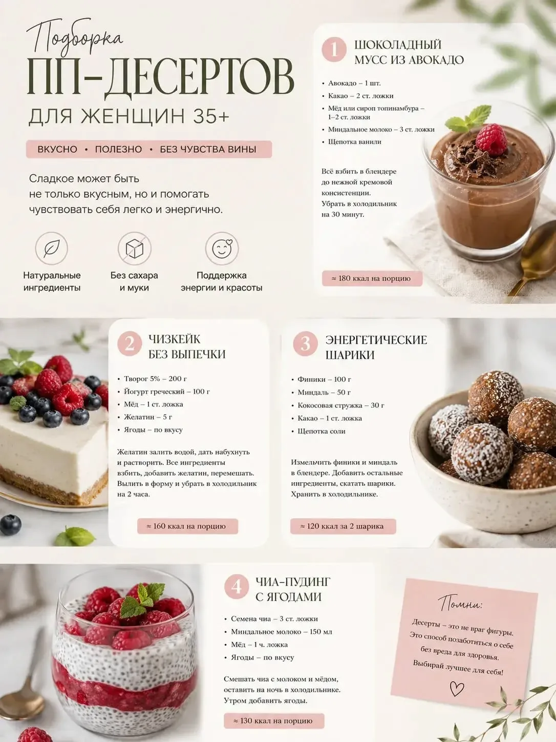 🍰 ТЫ ДУМАЕШЬ, ДЕСЕРТЫ ПОД ЗАПРЕТОМ НА ПП? Я НАШЛА 3 РЕЦЕПТА, КОТОРЫЕ ХУДЕЮТ ЗА ТЕБЯ