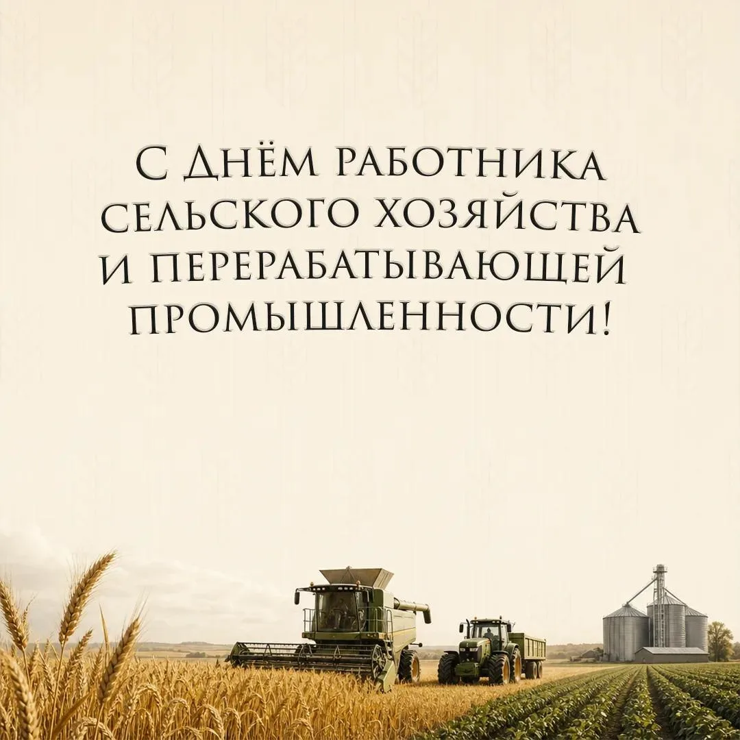 С Днем работника сельского хозяйства и перерабатывающей промышленности!