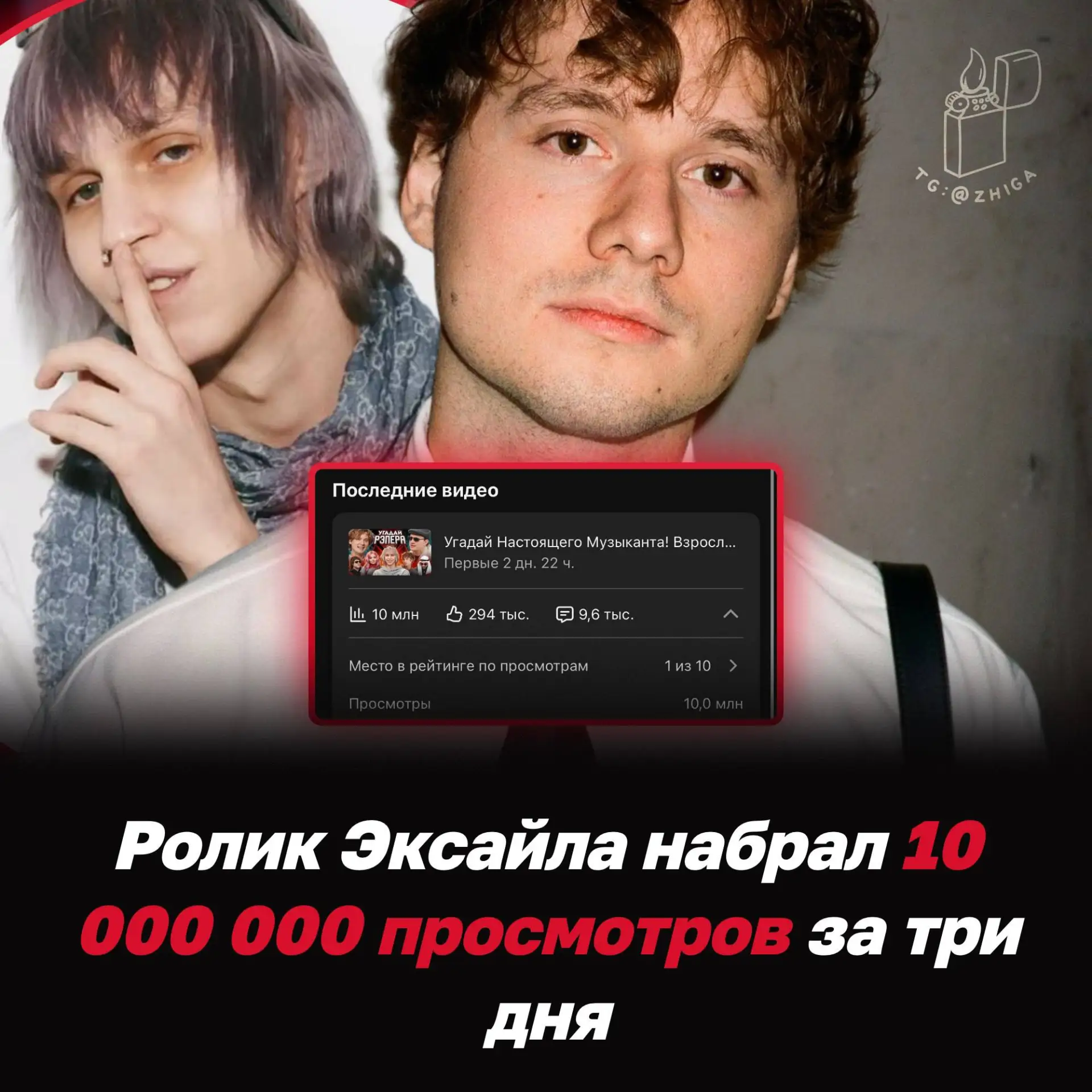 🤯 ДЕСЯТЬ МИЛЛИОНОВ просмотров набрал ролик Эксайла за ТРИ ДНЯ