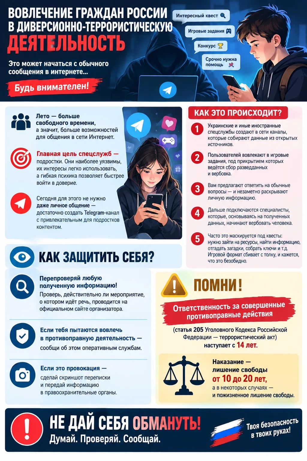 🚨 Безопасность в интернете — ответственность каждого!