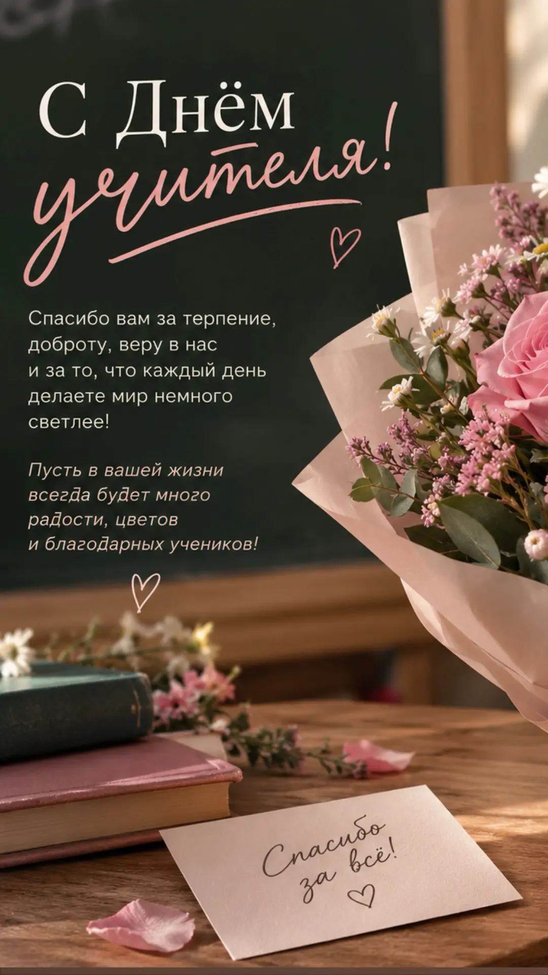 💐 День учителя — повод сказать «спасибо» тем, кто каждый день вкладывает в детей знани...