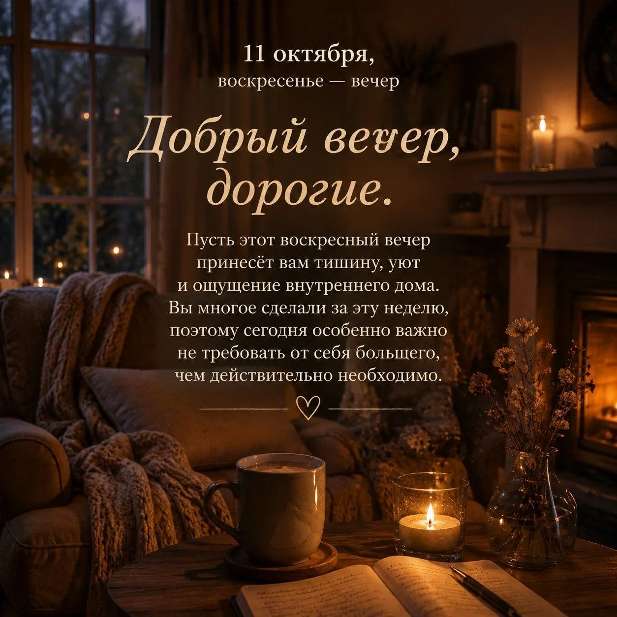 11 октября, воскресенье — вечер
