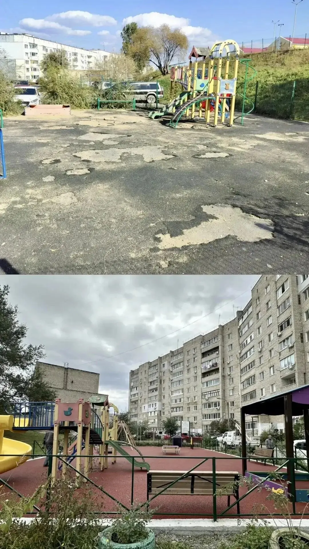 Долгожданную площадку на Гагарина, 16 сдали детям