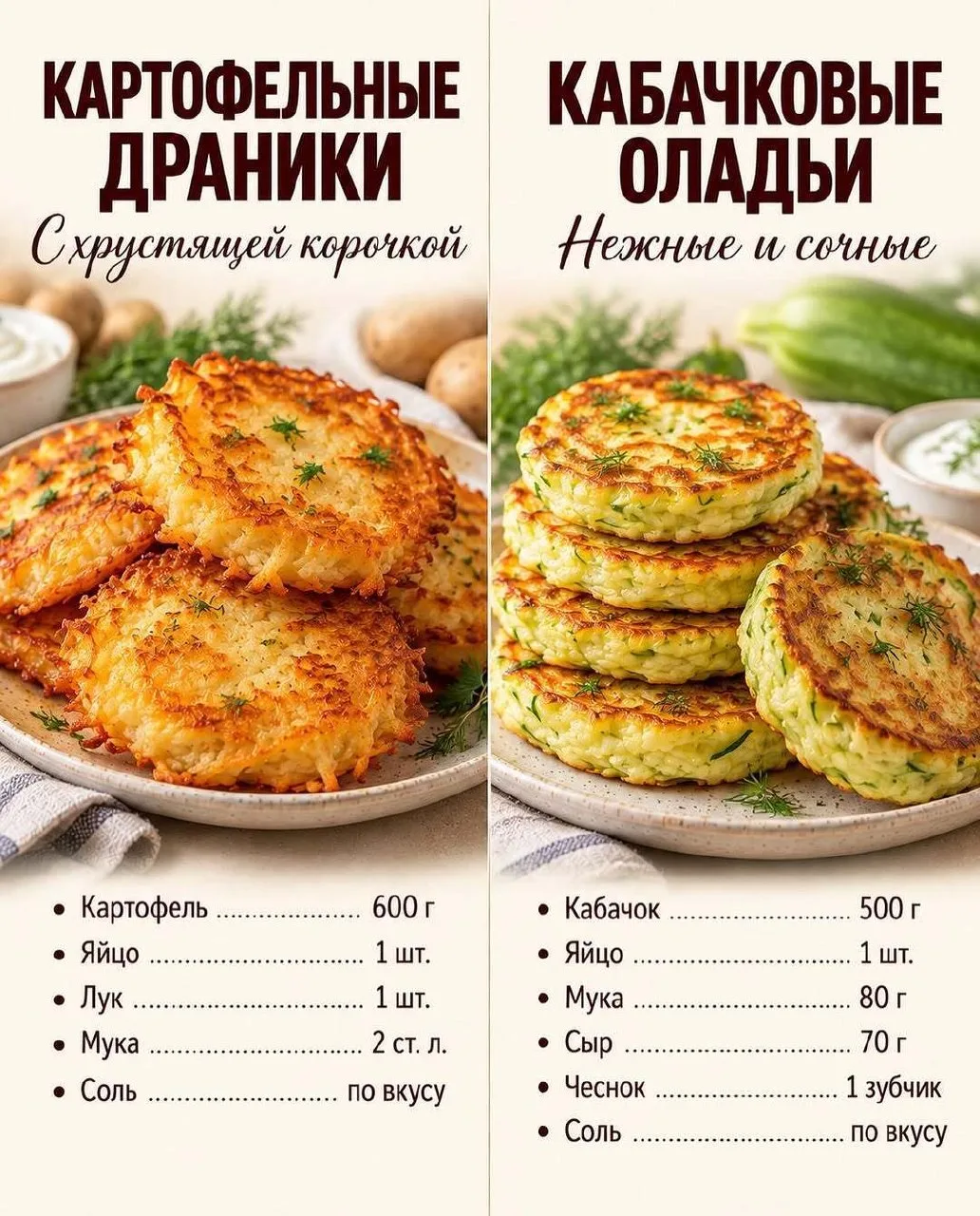 🥔 Осенние драники и оладьи: что приготовить из погреба