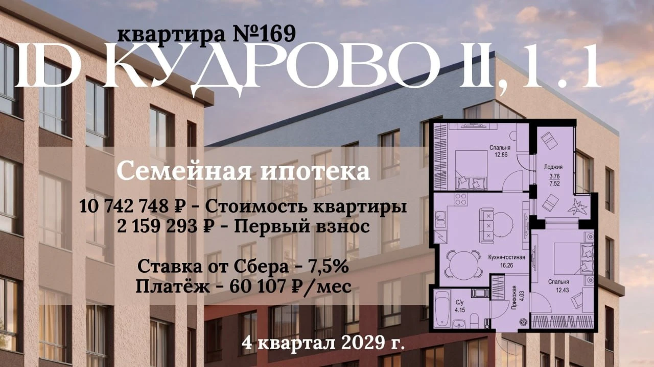 Ипотека под ставку 7.5%