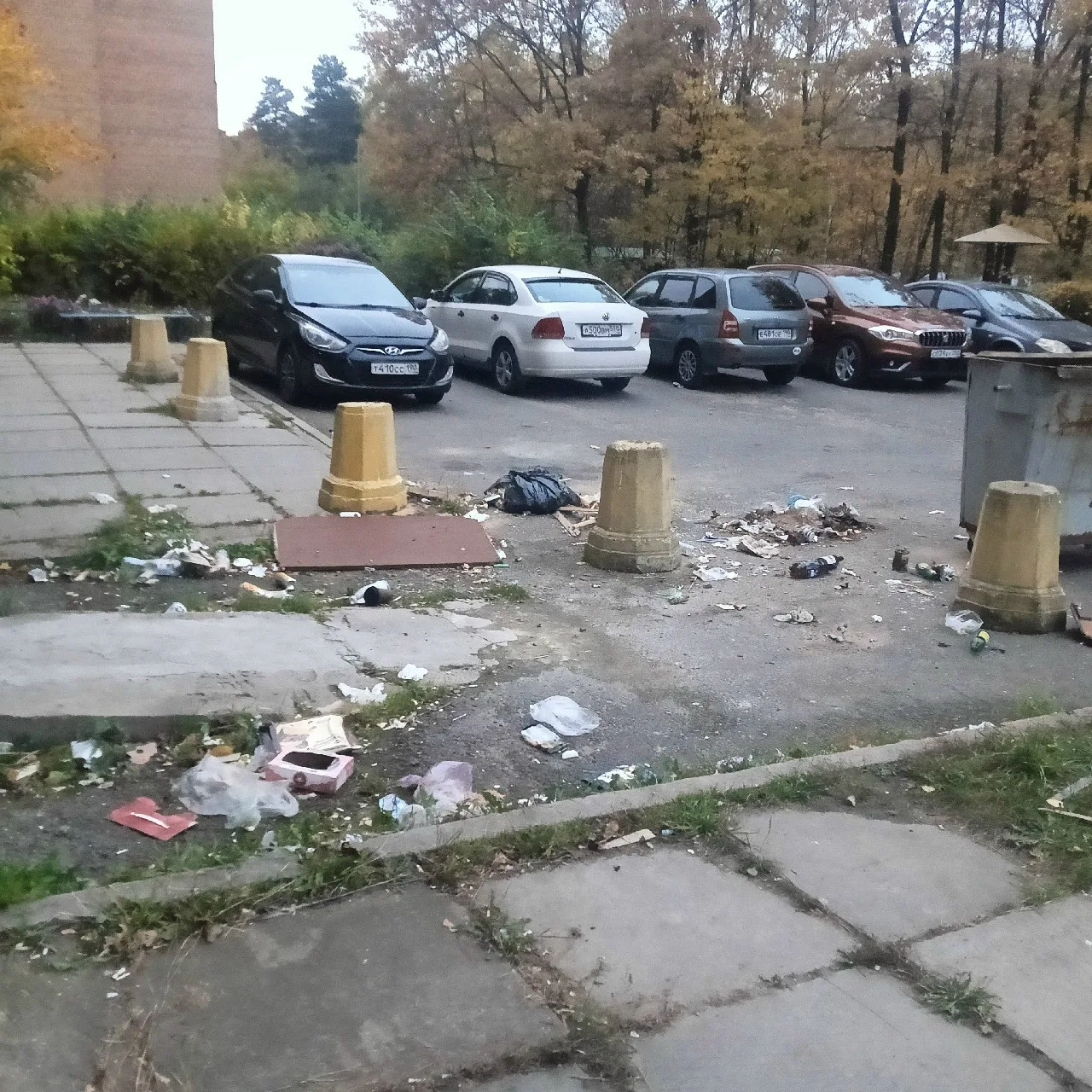 Помойка. Ужасная помойка. Беспредел и хаос в наших дворах.