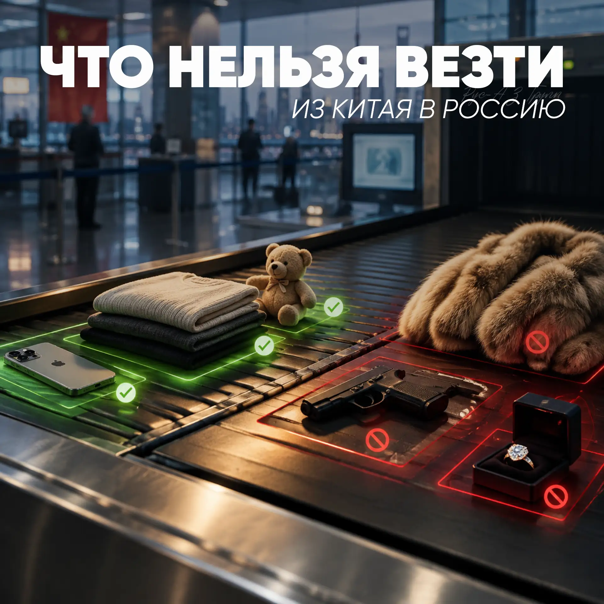 ⚠️ Что нельзя ввезти из Китая в Россию — и почему стоит знать это заранее.