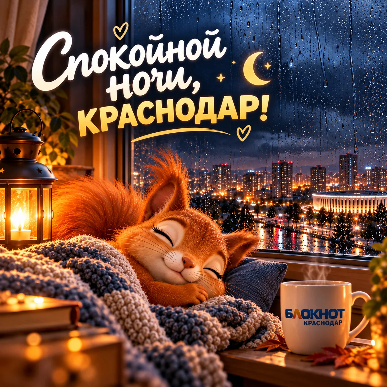 🌙 Спокойной ночи, Краснодар!