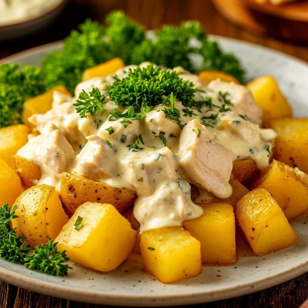🥔 Лёгкий ужин с курицей и картофелем в аэрогриле 🔥