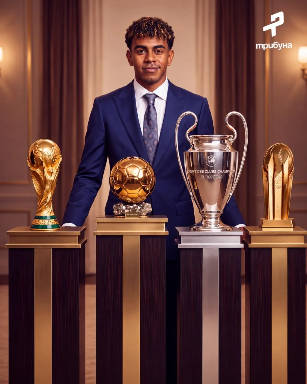 😨🏆 Просто вдумайтесь — Ямаль может стать обладателем кубка ЧМ, победителем ЛЧ, выигра...