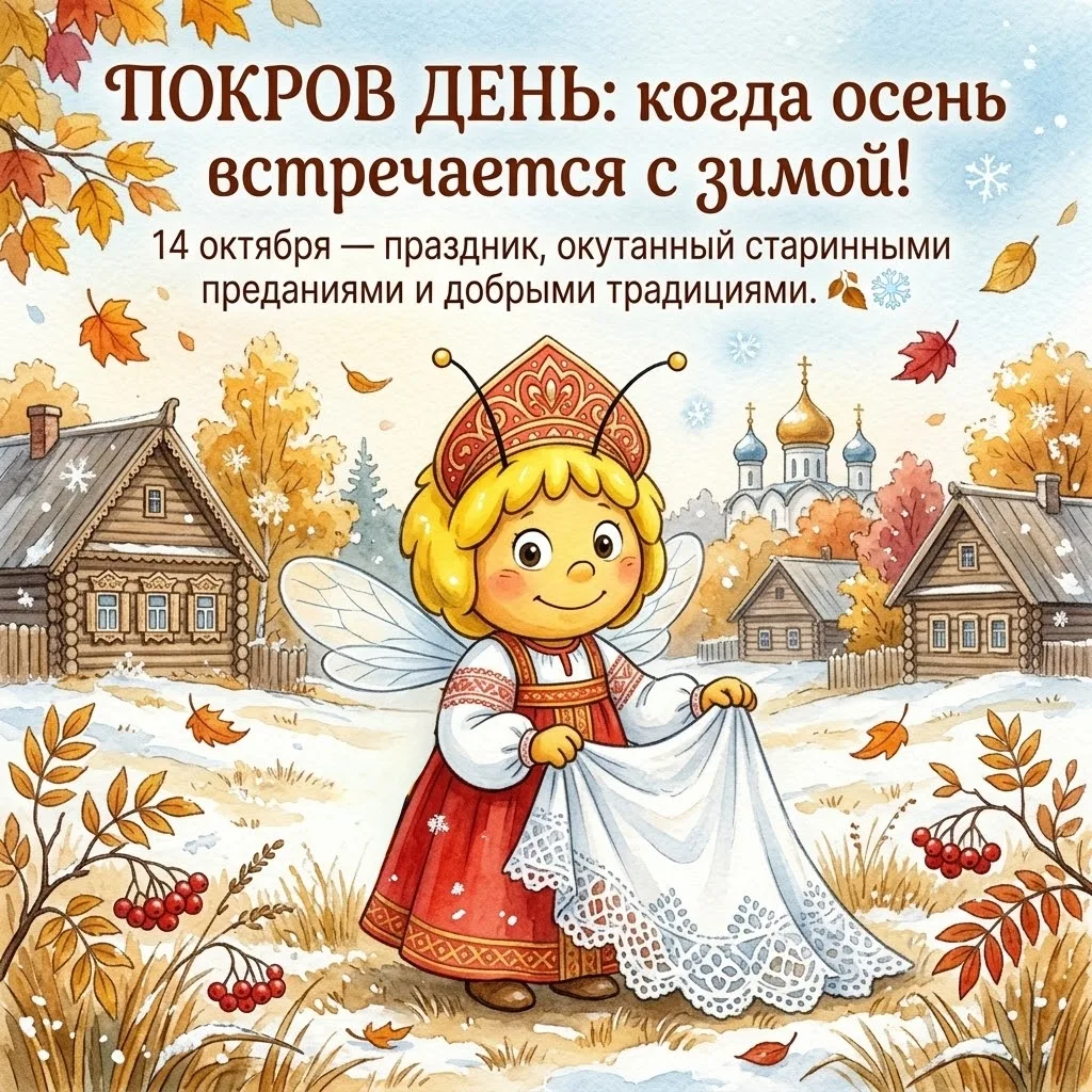 🍂✨ ПОКРОВ ДЕНЬ: когда осень встречается с зимой! ❄️🧡