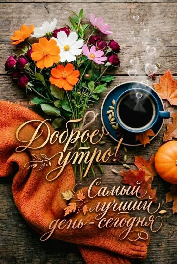 Доброго и уютного утра, школьная семья! С экватором недели! 🌤️🍁
