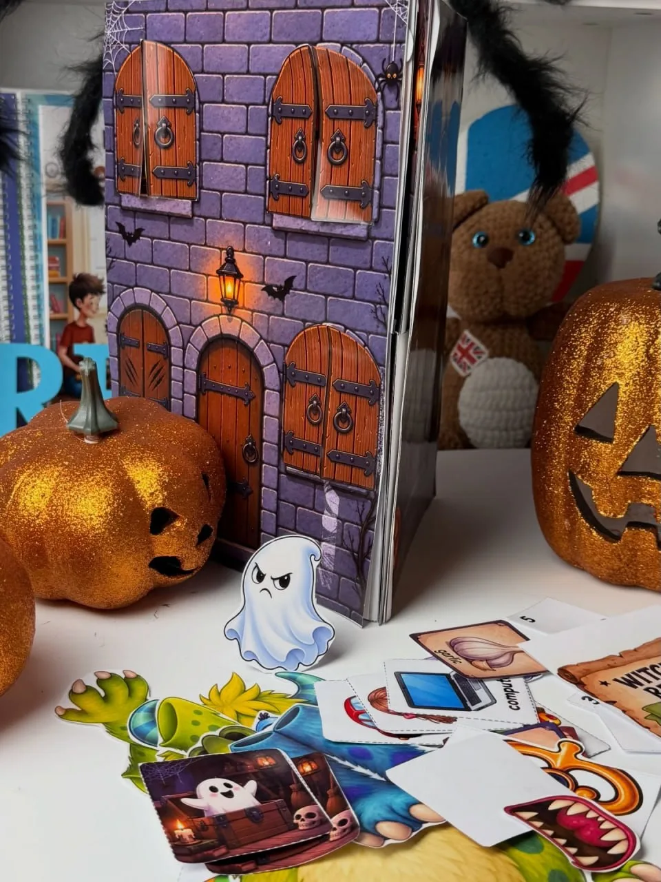 Интерактивный бумажный квест по английскому языку для детей 6–9 лет🎃