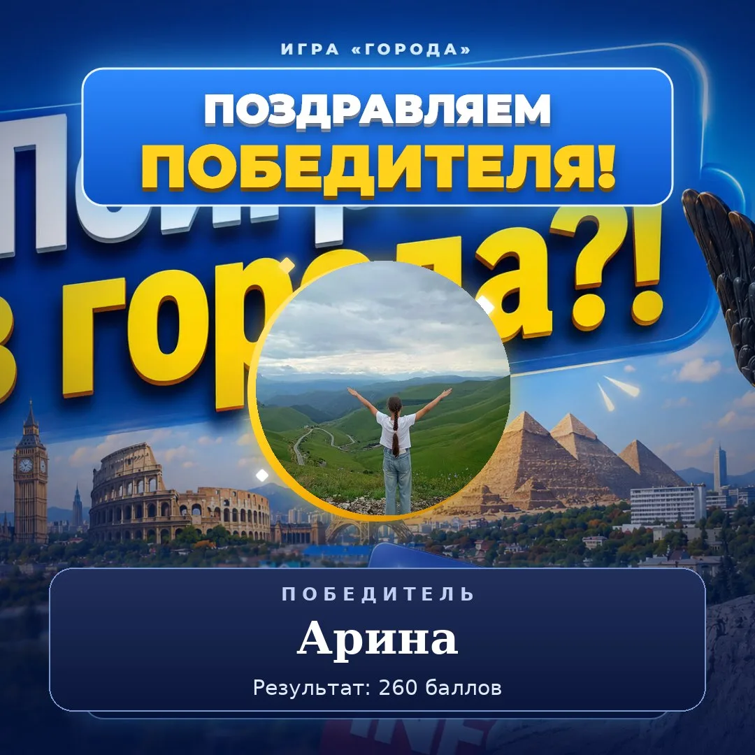 📊 Итоги игры «Города»