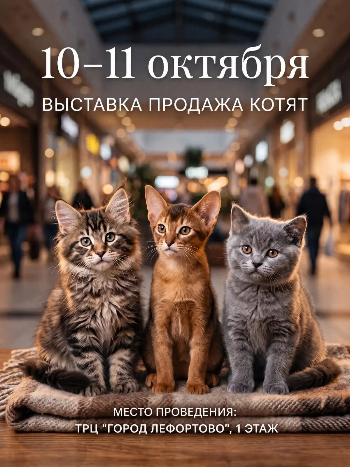 Приглашаем на Международную Выставку кошек