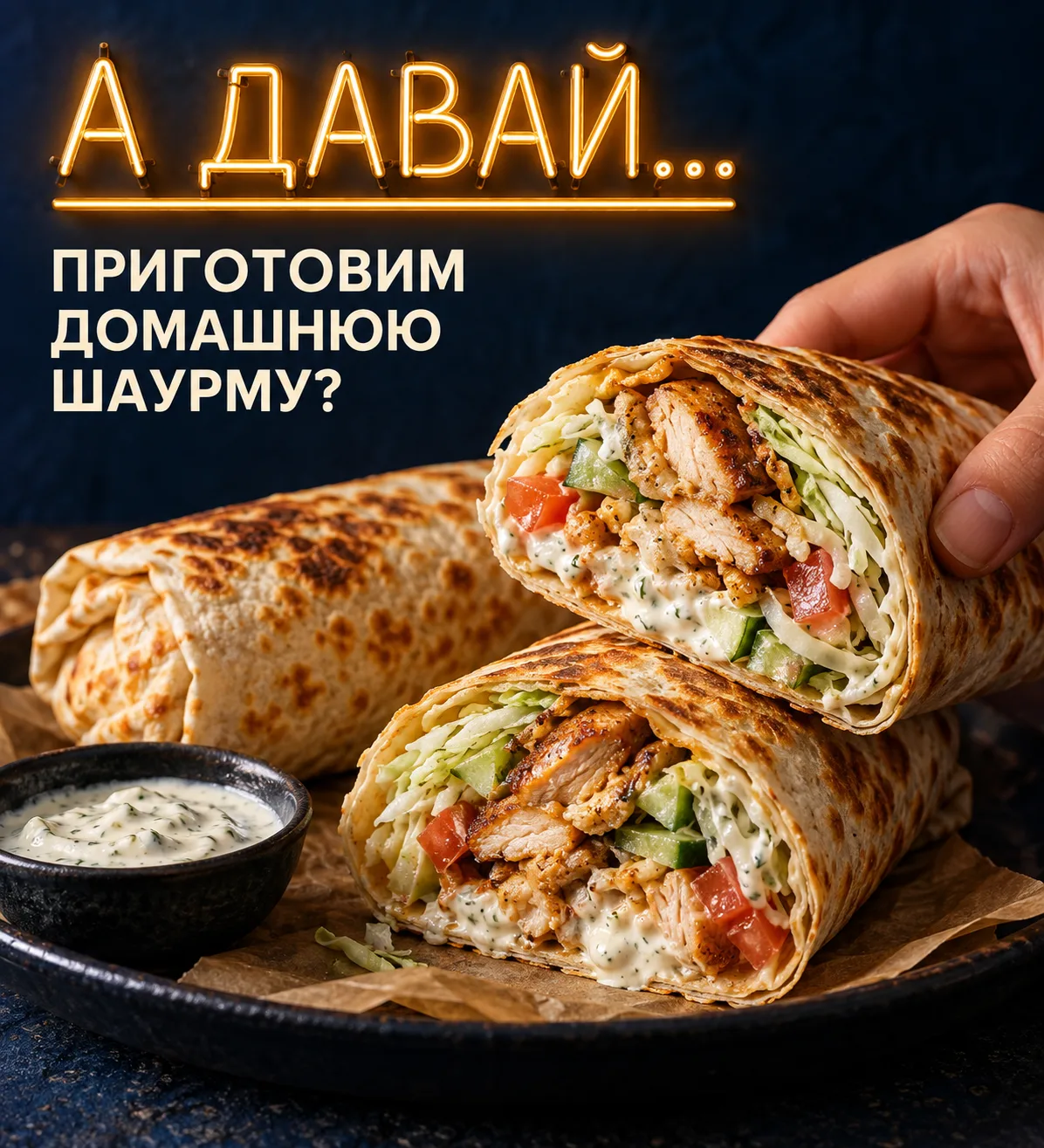 А давай приготовим домашнюю шаурму? 🌯