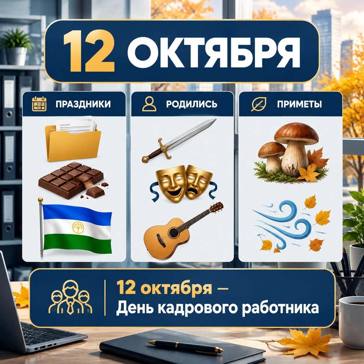 📅 А какой сегодня день? 12 октября 2026