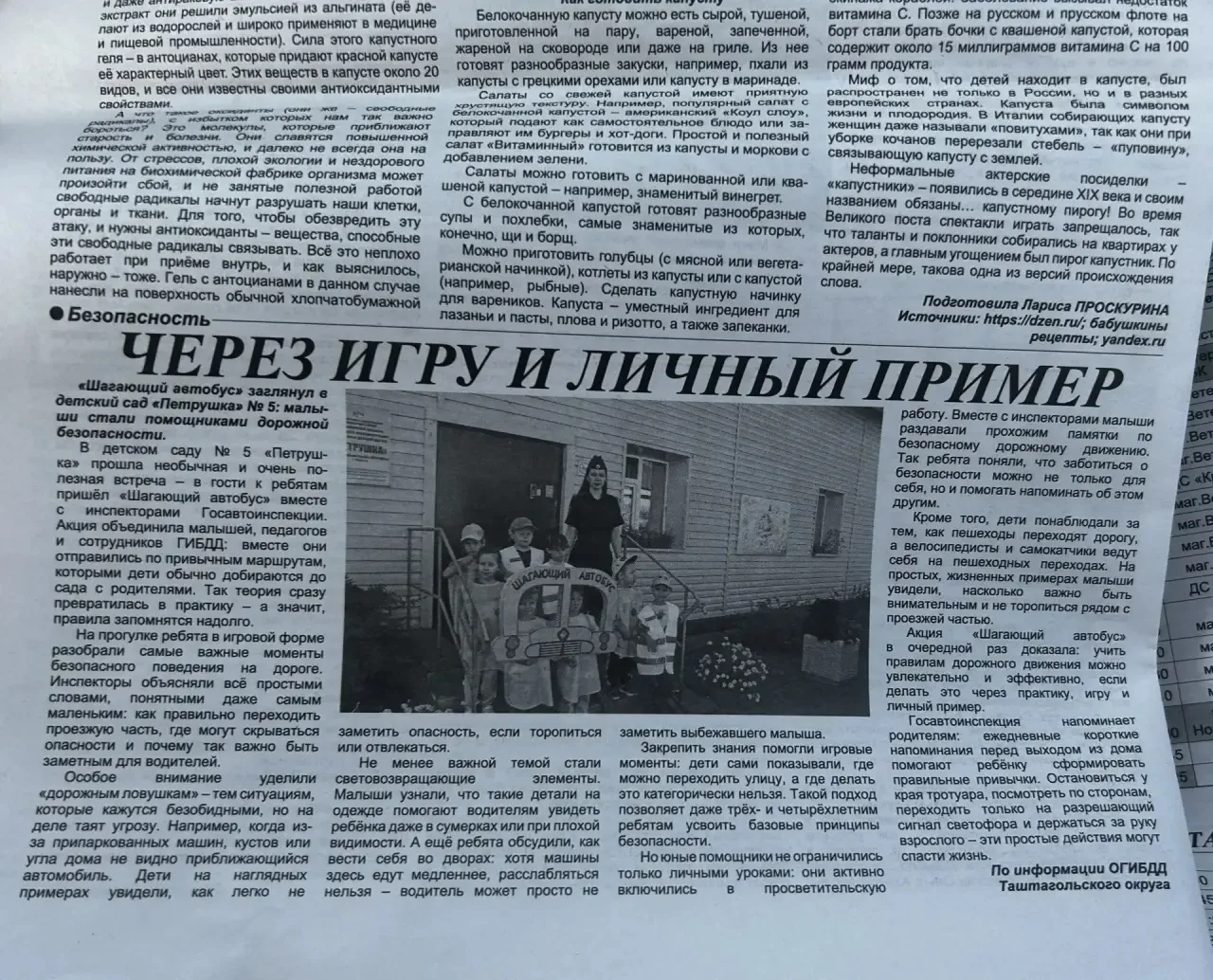В газете «Красная Шория» опубликована статья о проведенном мероприятии 📰🗞️