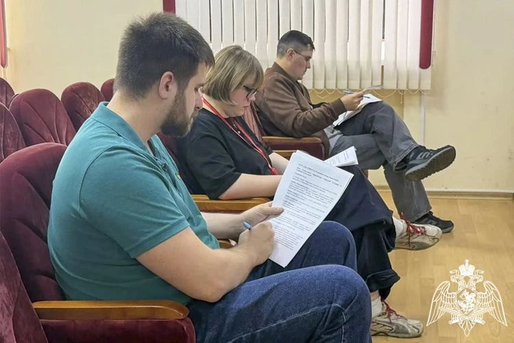 В Управлении Росгвардии по Ставропольскому краю состоялся брифинг с журналистами регион...