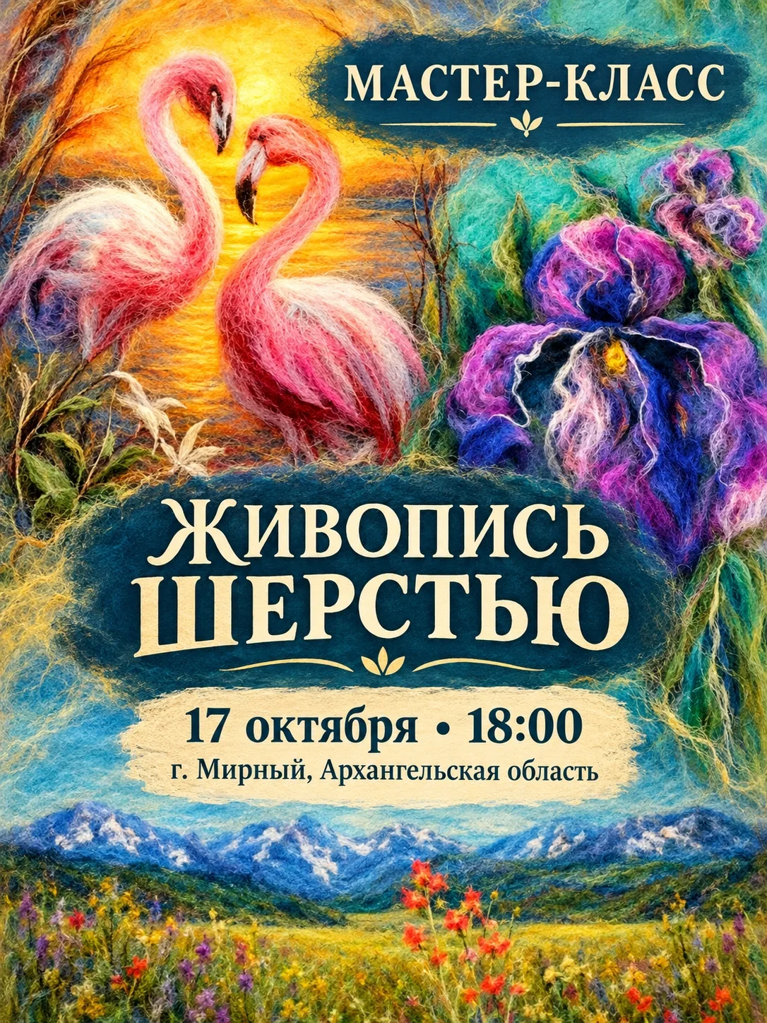 ✨ А что, если нарисовать картину… шерстью? 🐑🎨