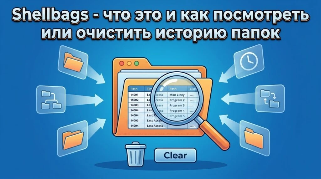 🪟 Shellbags: что это и как посмотреть или очистить историю папок