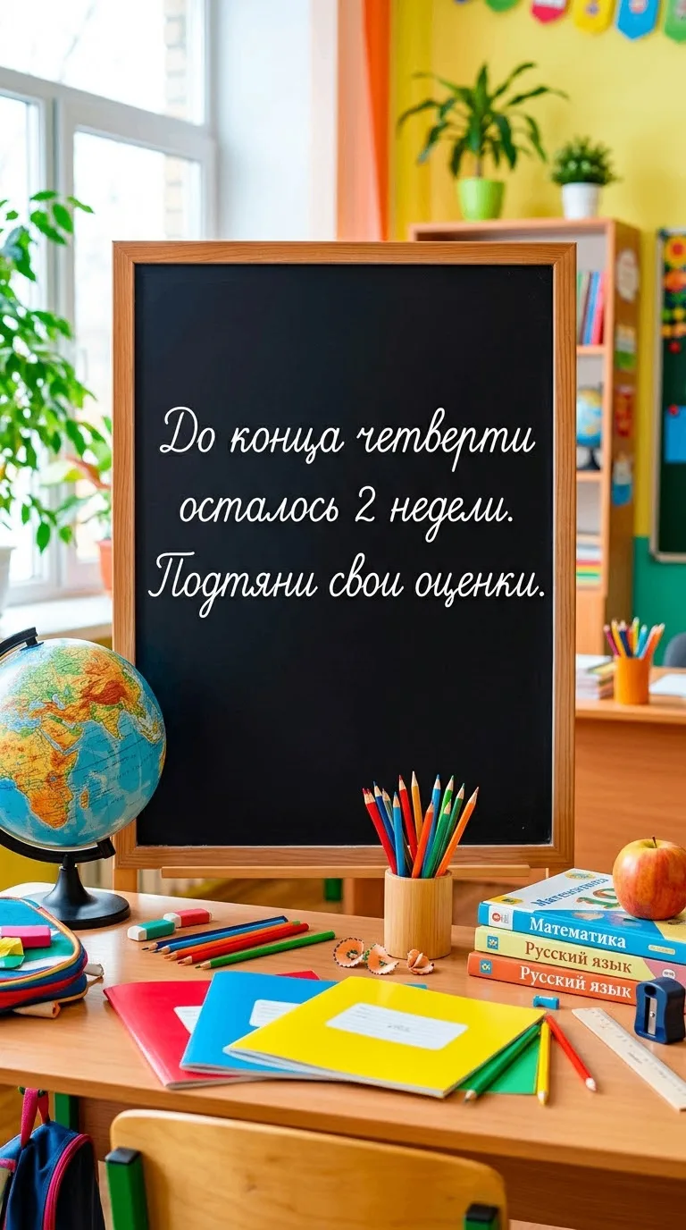 Финишная прямая! 📚 До конца четверти осталось всего две недели — это 14 дней.