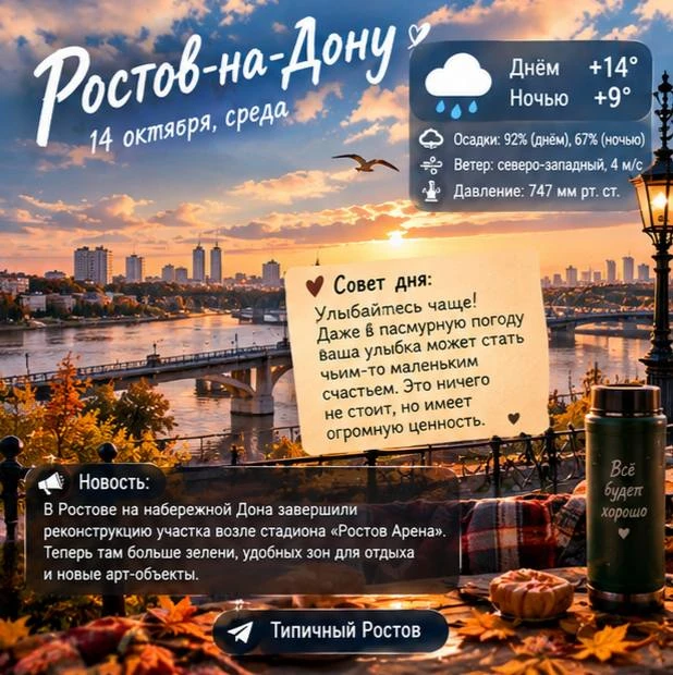 😴 Доброе утро, Ростов!