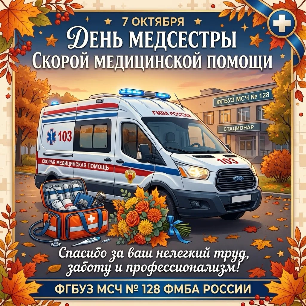 🌍 7 октября - Международный день медицинской сестры скорой помощи