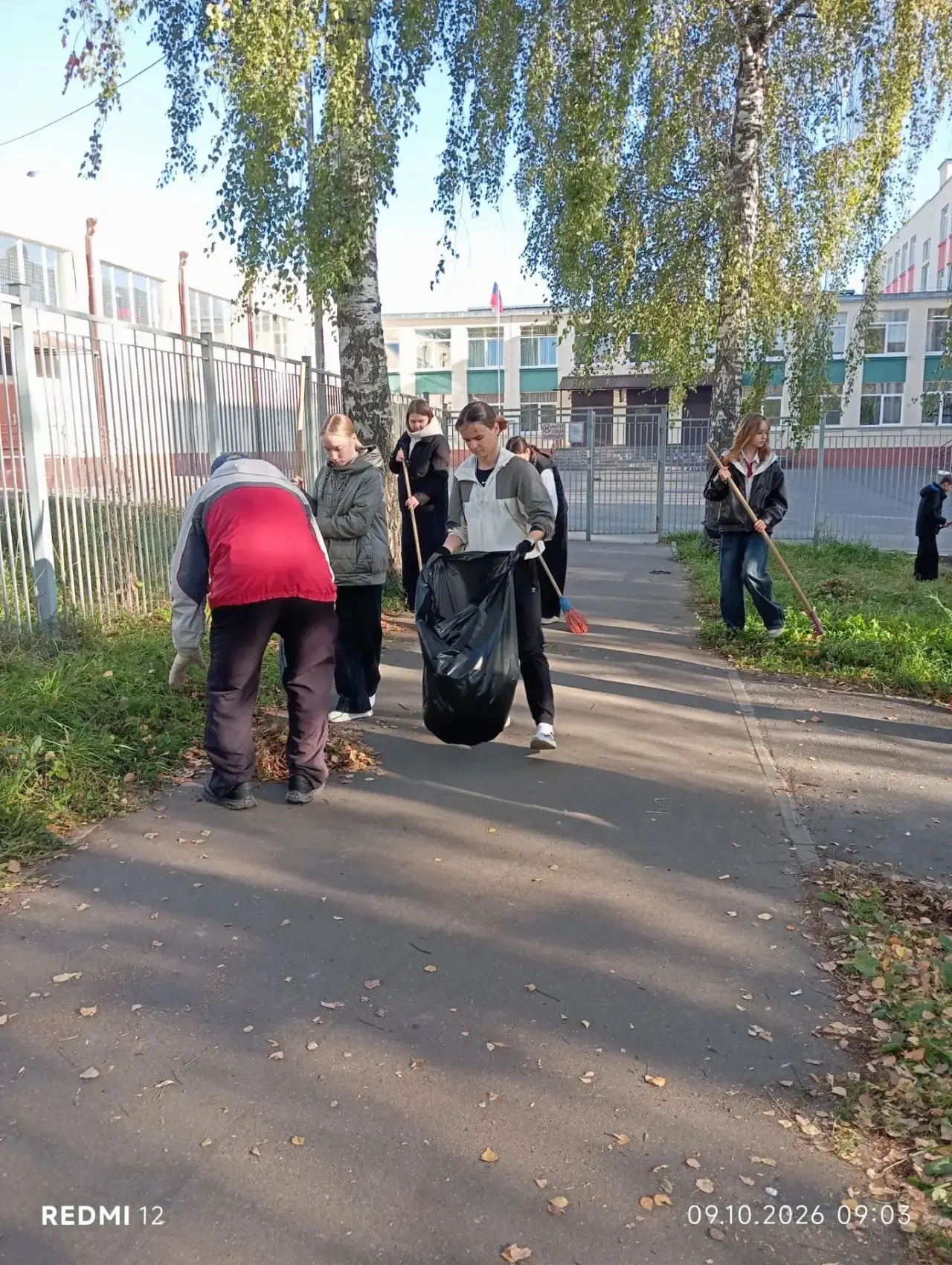 🍂В школе прошёл субботник!