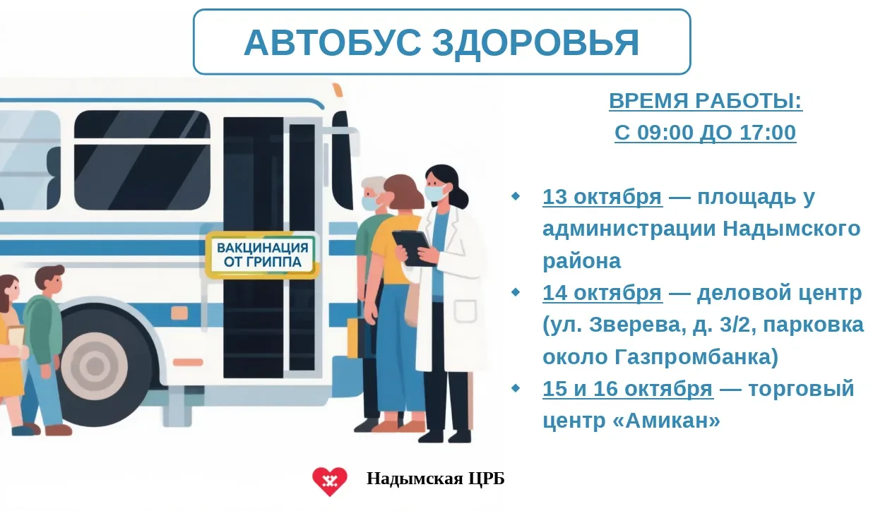 За три  дня работы мобильного пункта вакцинации от гриппа привились 424 человека!