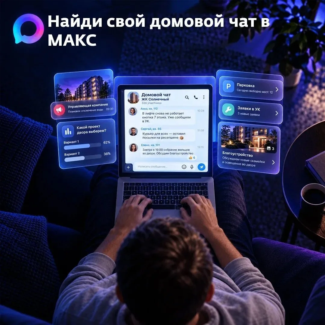 Как вступить в домовой чат в мессенджере МАКС