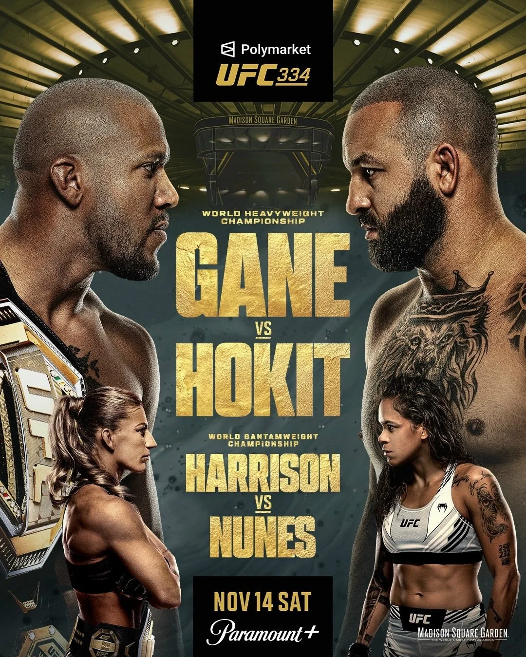 ⚡Официальный постер UFC 334