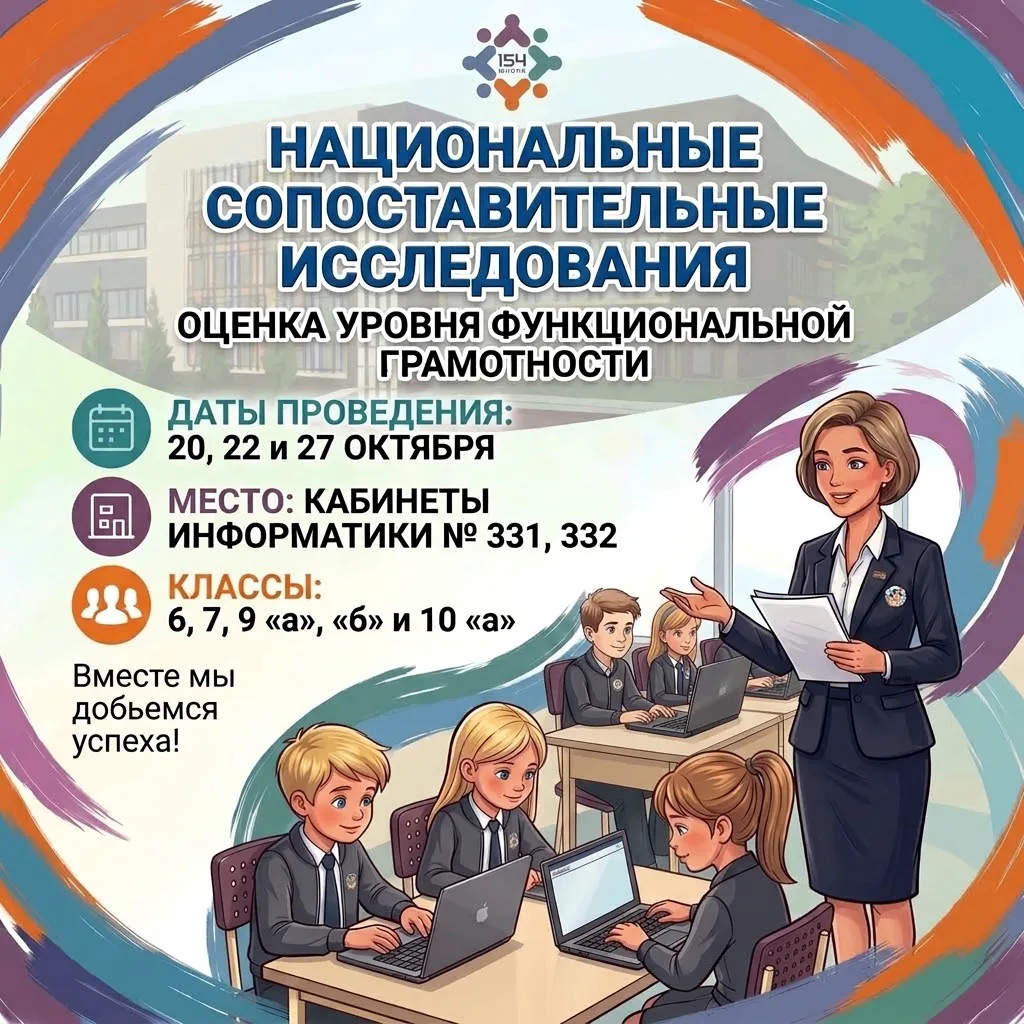 🇷🇺 В конце октября школа примет участие в Национальных сопоставительных исследованиях