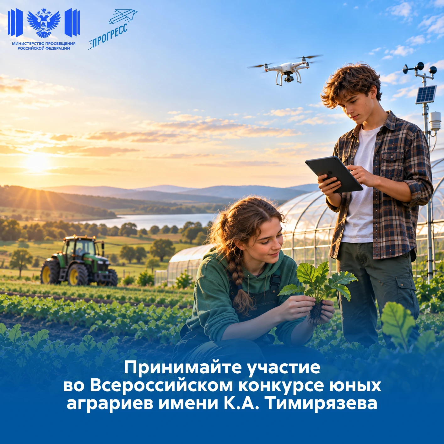 🌾 Всероссийский конкурс юных аграриев имени К.А. Тимирязева приглашает участников!