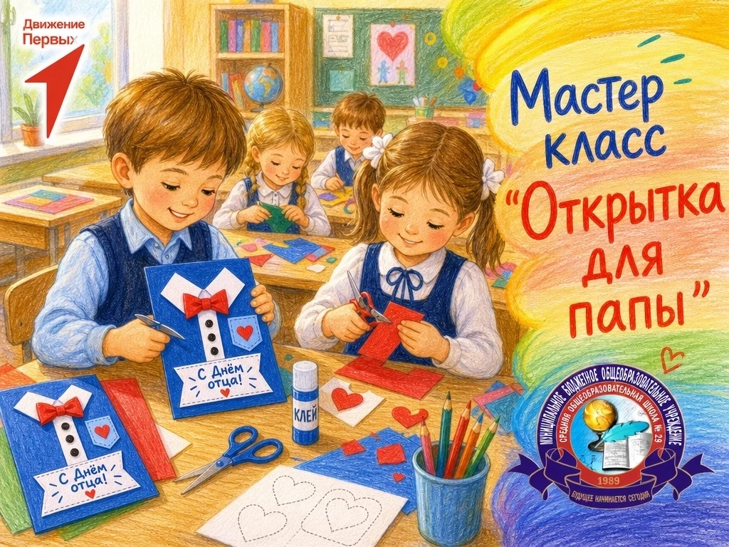 🥰В нашей школе стартовала самая добрая подготовка ко Дню отца. Для учеников начальных ...