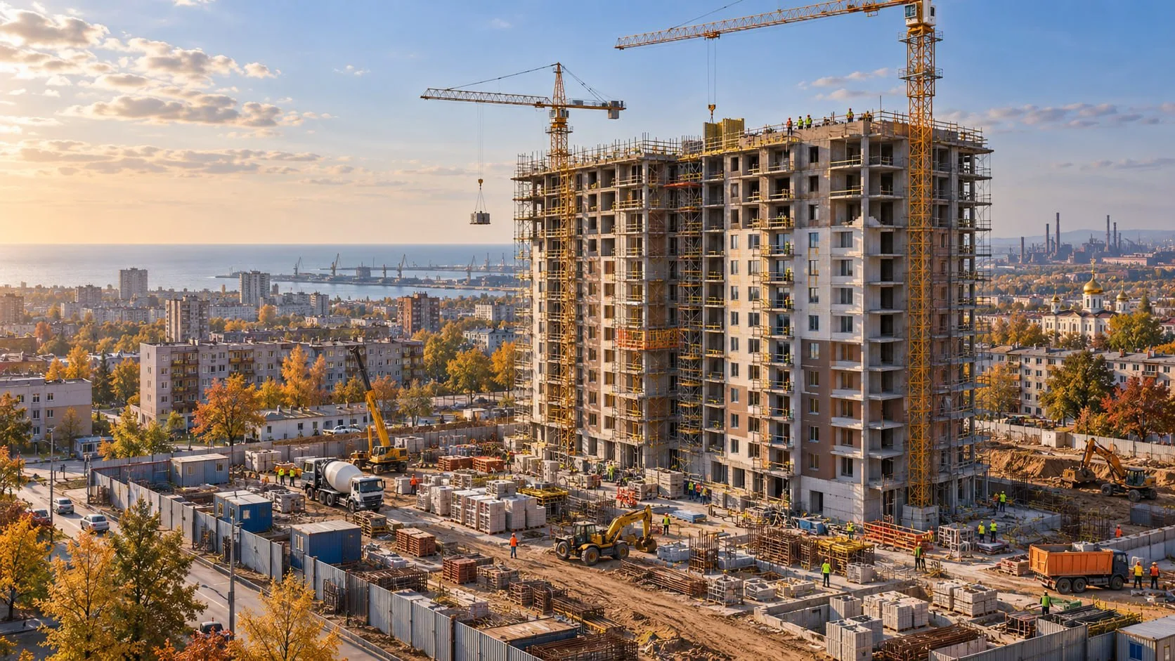 В ДНР в течение года сдадут более 40 многоквартирных домов