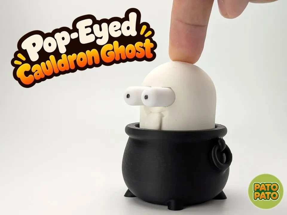 Пучеглазый призрак-котёл 👻