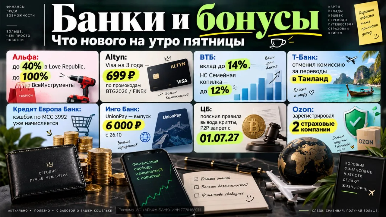 ЧТО НОВОГО НА УТРО ПЯТНИЦЫ
