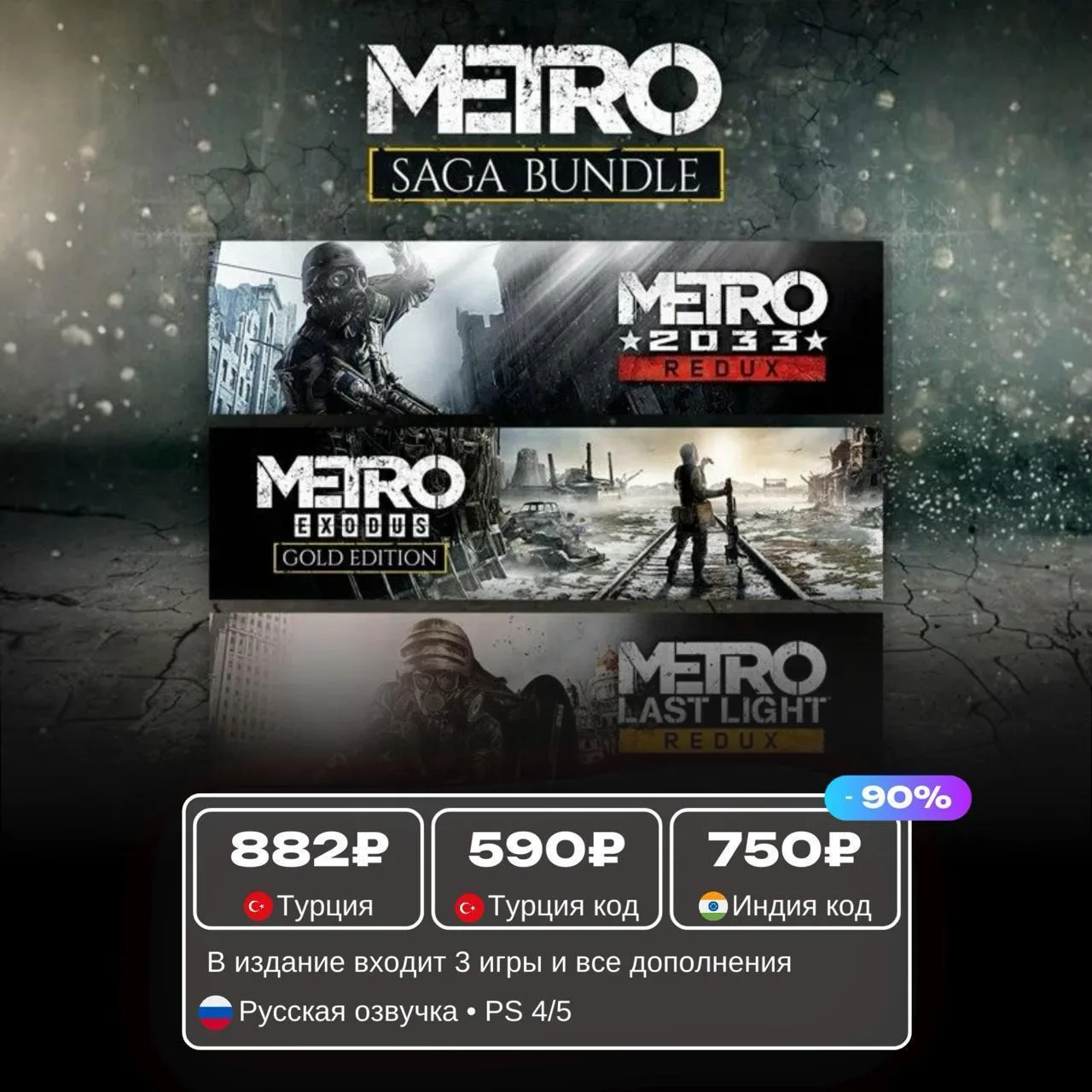 Metro Saga Bundle со скидкой 90%